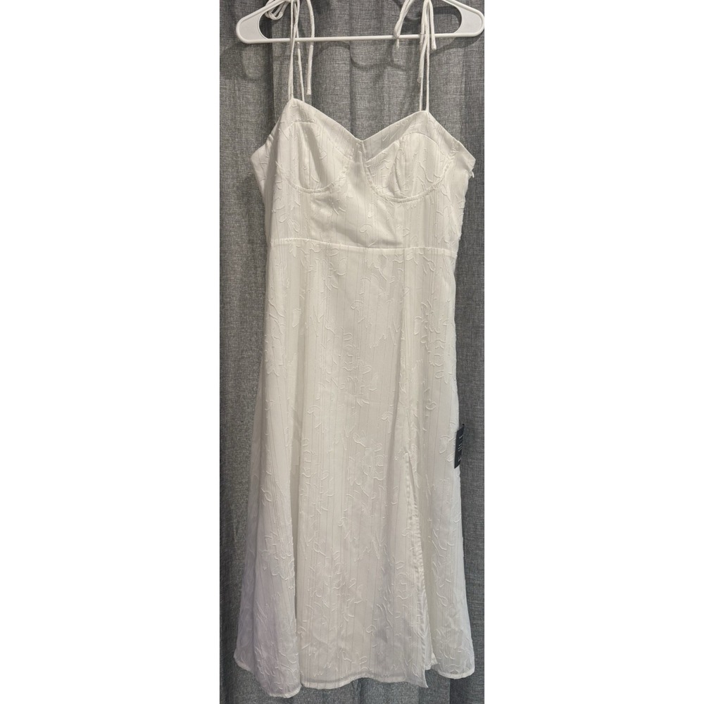 Lulu's White Strapless Dress